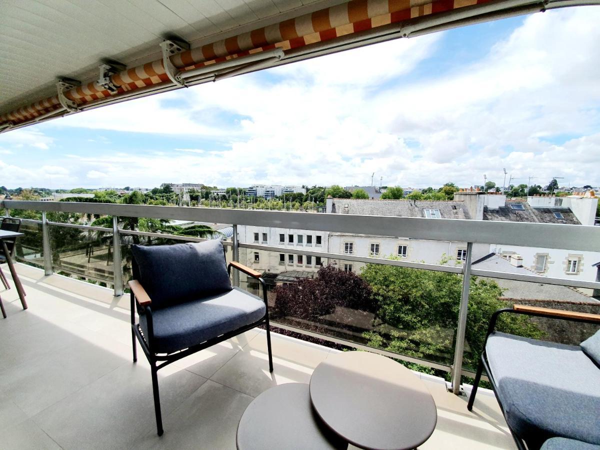 Grand Appartement De Standing Avec Terrasse Vue Port Au Centre De Vannes Kültér fotó