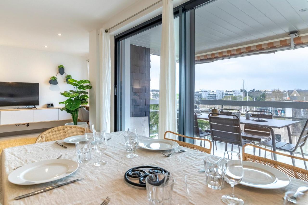 Grand Appartement De Standing Avec Terrasse Vue Port Au Centre De Vannes Kültér fotó